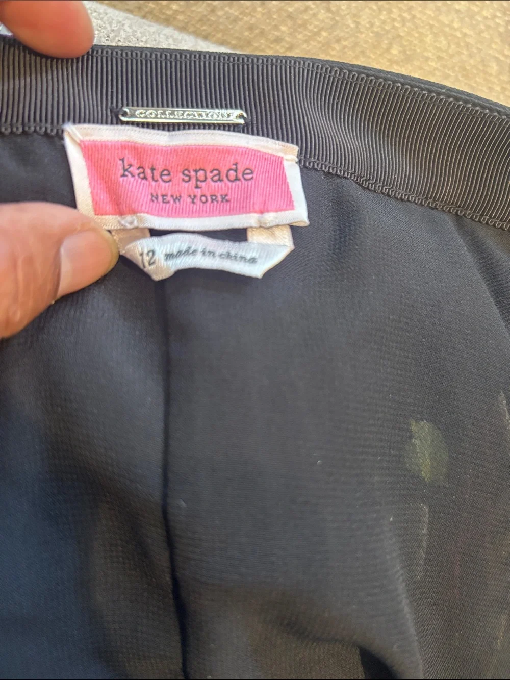 kate spade rare roses  Asymmetrical Pleated Skirt